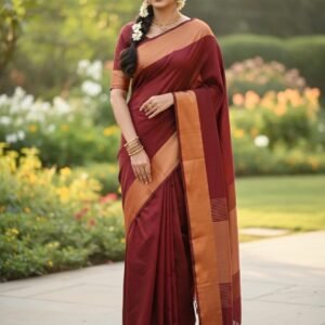 Women's Poonam silk saree | Solid Zari Border  without Blouse saree for women | sari | Festive Ethnic Festival wear, Maroon & Gold, Pink & Mustard, Black & Gold, Mustard Gold, Baby Pink, Black & Orange, Olive Green & Beige, Pink & Maroon, Beige & Rust, Sky Blue & Green, Pink Ombre, Dark Green